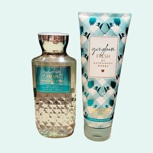 GINGHAM FRESH BATH & BODY SET: BODY WASH & BODY CREAM